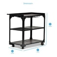 thumbnail image 4 of Sherlock Bar Cart in Tobacco Brown and Black Frame, 4 of 4