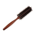 thumbnail image 1 of TISHITA 2X Manche en Bois Peigne Rond Poils Naturels Brosse à Cheveux Dents Droites 2 Pcs, 1 of 8