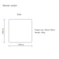 thumbnail image 4 of SUNSIOM Ensemble de Rideau de Douche Imprimé de Noël avec Cloche Étoilée, Tapis de Bain, 4 of 4