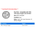 thumbnail image 2 of Flex Plate - Compatible with 1990 - 1991 Isuzu Trooper 2.8L V6 VIN R, 2 of 2