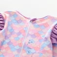 thumbnail image 5 of GYRATEDREAM Toddler Baby Girls One Piece Swimsuit Kids UPF 50+ Long Sleeve Bathing Suit Zipper Beach Rashguard Swimwear for 2-9 Years, 5 of 8