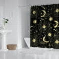 thumbnail image 3 of Gothic Shower Curtain Set - Dark Celestial Moon & Star Print, Mystical Cosmic Bath Decor, Waterproof Polyester 72"x84", Goth Aesthetic Gift, 3 of 5