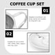 thumbnail image 3 of 1 juego de taza de café exquisita para el hogar, juego de taza con cuchara y plato para taza, 3 of 5