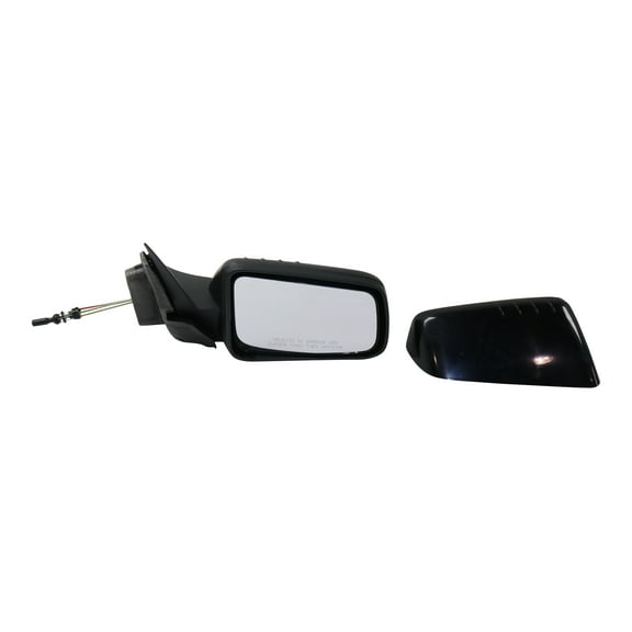 MIRROR Compatible For 2008-2011 Ford Focus Right Passenger With 1 Paintable and Textured Black Cap