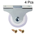 thumbnail image 2 of Unique Bargains Rigid Non-Swivel Casters Wheels 1 Inch Wheel Plate Mounted w Screws , 4Pcs, 2 of 5