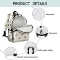 thumbnail image 4 of Hedgehog and Buttercup Cream Pattern Cute School Backpack Bag for School with Padded Back and Adjustable Shoulder Straps 15.25"x11.5"x5.25", 4 of 5