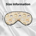 thumbnail image 5 of PAYOHTO Shiba Inu Dog Face Soft Sleep Mask Comfort Pure Silk Eye Cover for Travel Office Camping, 5 of 7