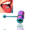 thumbnail image 3 of Joyas de perforación de lengua de lengua de lengua de acero inoxidable con 2 baterías con 2 baterías HOMEMAXS MX2928473, 3 of 6