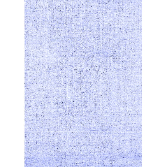 Ahgly Company Indoor Rectangle Solid Blue Modern Area Rugs, 8' x 12'