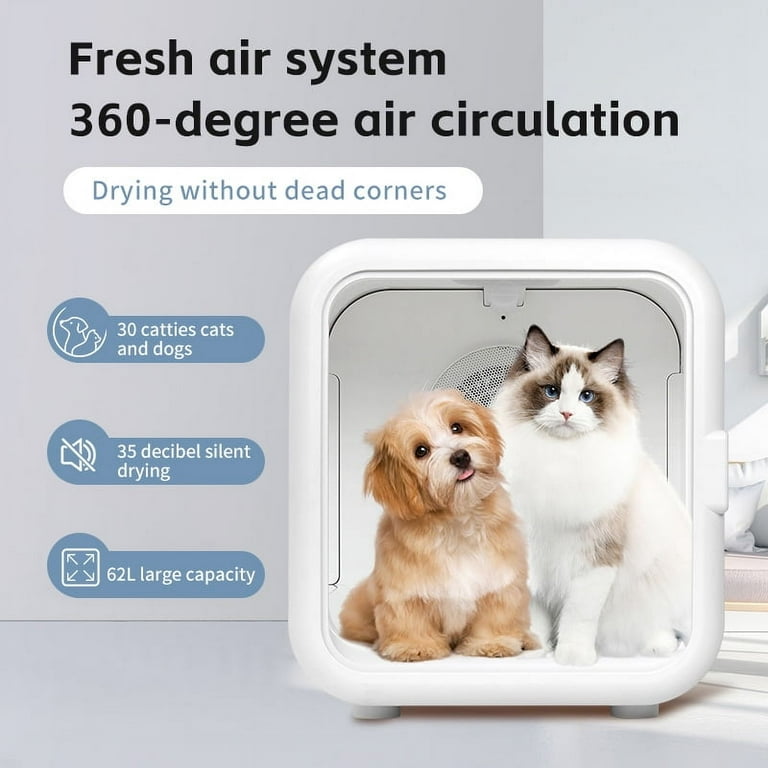 XCLOUD Automatic Pet Dryer Box, Ultra Quiet Smart Temperature