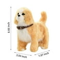 thumbnail image 2 of CHUANK Jouet Électronique Interactif pour Chien Animal de Compagnie Marchant Aboiement Peluche Réaliste Animaux Réalistes Animés Chiot en Peluche Jouet pour Chien, 2 of 8