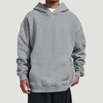 thumbnail image 3 of Gibobby Sudaderas hombre Sudadera DE Bloques con Capucha Colores Stretch Hombre Hoodie Sudaderas con Capucha para Hombre(Gris,XG), 3 of 5