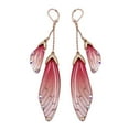 thumbnail image 1 of CNKOO Fairy Cicada Butterfly Wings Earrings Fantasy Tassel Jewelry Gradient Colorful Rhinestone Sequins Long Drop Earrings, 1 of 3