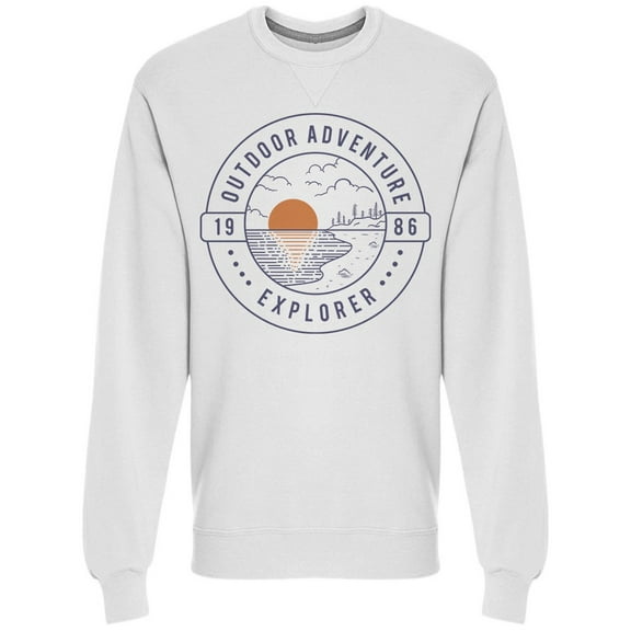 Outdoor Adventure Explorer Sweatshirt Men -Image by Shutterstock, Male Medium