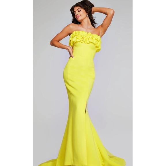 Women's Jovani 38922 Long Formal Gown – Perfect Prom 2026, Gala, or Wedding Black Size 10