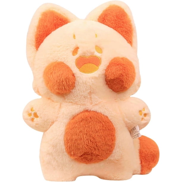 Kawaii Cat Plush Toy, Soft Stuffed Animal Pillow, Cute 16" Plushies, Gift for Kids & Girlfriend