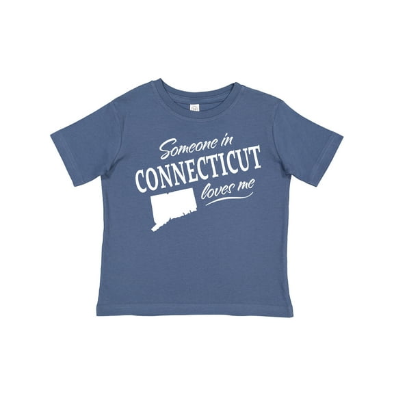 Inktastic Someone in Connecticut Loves Me Boys or Girls Toddler T-Shirt