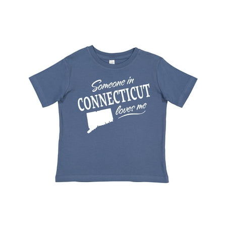 

Inktastic Someone in Connecticut Loves Me Gift Toddler Boy or Toddler Girl T-Shirt