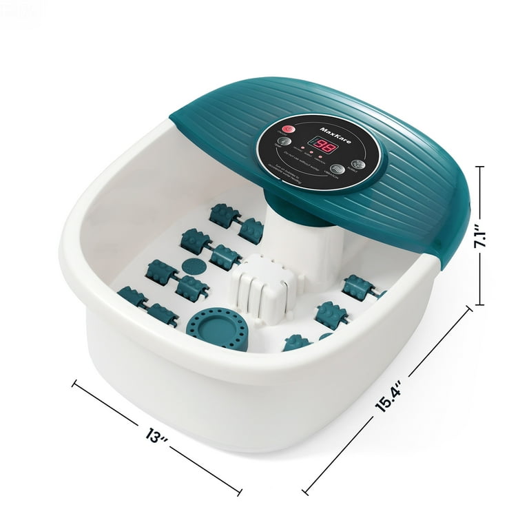 Maxkare Foot Soak Spa Bath Massager with Heat, Bubbles, and Vibration, Digital Temperature Control, 16 Detachable Massage Rollers, Soothe and Comfort Maxkare Foot Soak Spa Bath Massager with Heat, Bubbles, and Vibration, Digital Temperature Control, 16 Detachable Massage Rollers, Soothe and Comfort