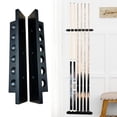 thumbnail image 6 of harayaa Billiard Cue Rack Accessory Space Saving Cue Rest Stand Organizer Wooden Ornament Wall Mounted for Sports Game Room Clubhouse Black, 6 of 9