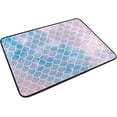 thumbnail image 2 of SKYSONIC Doormat Pink-Blue Mermaid Scales Lightweight Non Slip Indoor Outdoor Entryway Rugs Floor Mat for Bathroom Kitchen Entrance 23.6x15.7 inches, 2 of 5