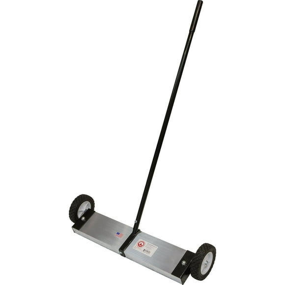 MAG-MATE FS2400 Magnetic Floor Sweeper with 6" Wheels, Versatile Magnetic Sweeping Tool, Portable Floor Sweeper for Indoor and Outdoor Use, 24’’x 5’’ Magnet Surface with x 42" Overall Length