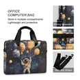 thumbnail image 4 of FORMRS 16" Laptop Bag Carrying Sleeve Case with Handle Travel Shoulder Briefcase, Watercolor Astronaut, 4 of 8