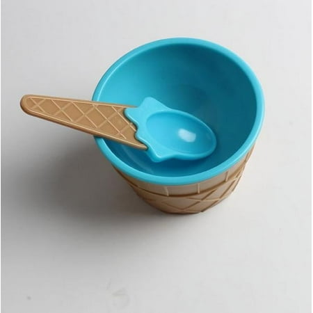 

Tableware Clearance! Meiiso 1PC kids ice bowls ice cup Couples bowl gifts Dessert BU 1PC ice cream bowl + spoon