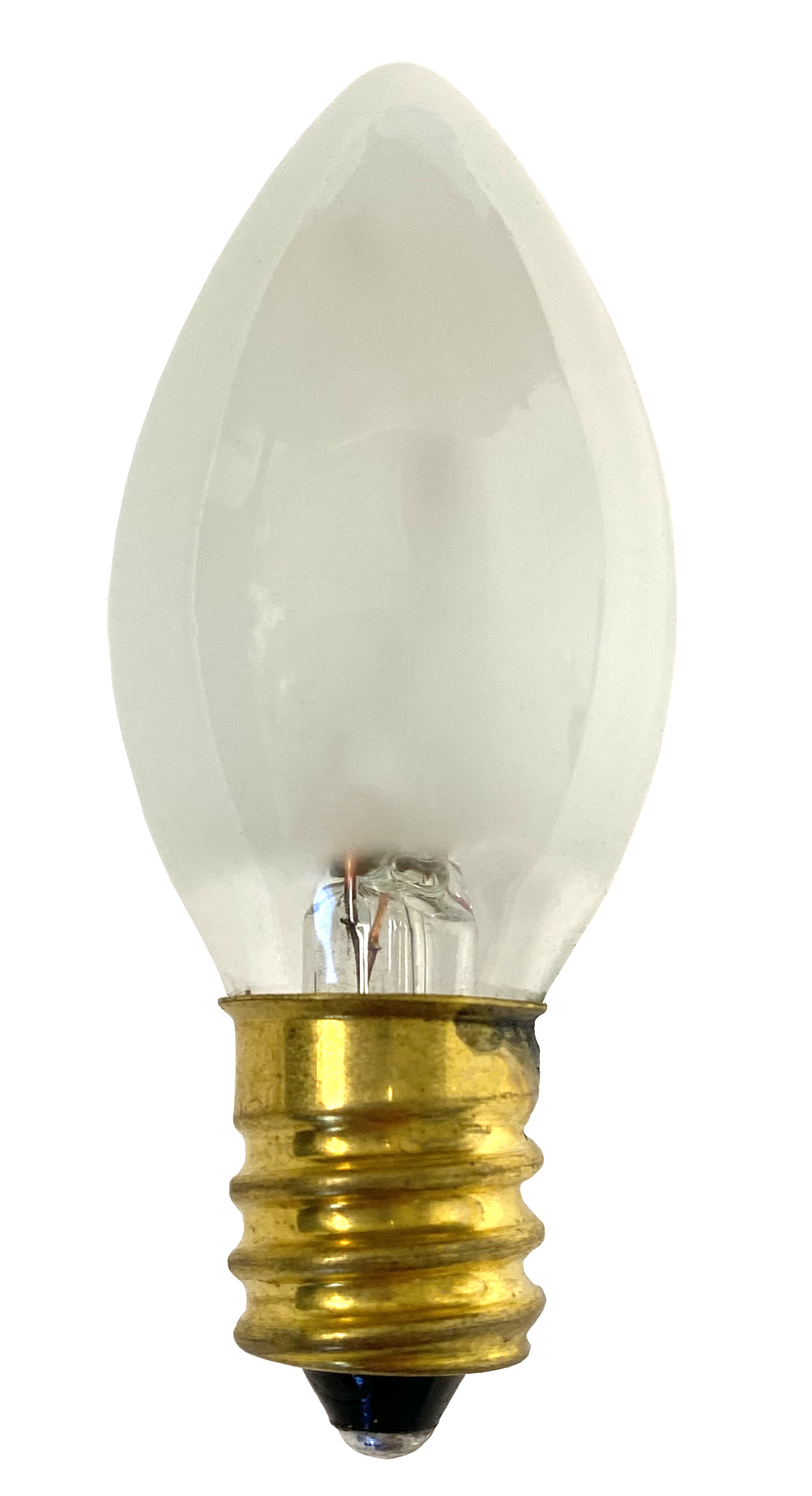 Anyray A-C7E12LCW C7 LED Night Light bulb 120V E12 Candelabra 0.5Watt Cool White 