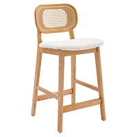 White - Sherpa - Natural Wood