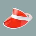 thumbnail image 2 of 4 Piece Unisex Sun Visor，Transparent Plastic 80s Sun Visor Cap for Golf, Tennis and Poker Parties, 2 of 5