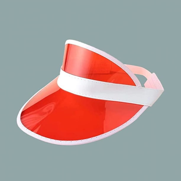 4 Piece Unisex Sun Visor，Transparent Plastic 80s Sun Visor  display picture 1