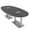 Asian Night w/Silver Base with Electric, variant on 8 Person Boval Conference Table Metal Base Data And Electrical Units