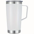 thumbnail image 5 of 304 stainless steel vacuum insulated car mug with handle and lid, double-walled coffee cup, suitable for home, outdoor, and office use, holiday gift, 20 oz/590 ml capacity., 5 of 24