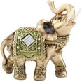 thumbnail image 4 of Statue d'Éléphant Lucky Wealth Feng Shui Statue Verte Décoration Maison Collection(S), 4 of 5