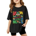 thumbnail image 3 of ibiyuan Autism Awareness Shirt Kids Girls Boys Autistic Graphic Tshirt Autism Acceptance Short Sleeve Tops,Black, 3 of 9
