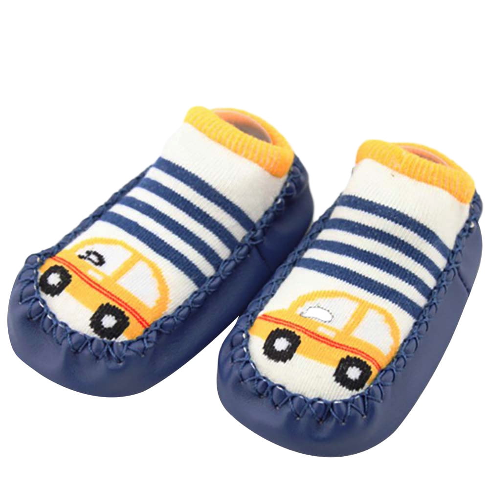 Iuhan Lovely Cartoon Newborn Baby Girls Boys Anti-Slip Socks Slipper Shoes Boots