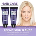 thumbnail image 2 of ExquisitePurple Shampoo and Conditioner Set for Blonde, Silver, Brown, Bleached, Highlighted Hair, Colored Hair, Enhance Blonde Tones, Repair Damaged, 2 of 5