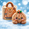 thumbnail image 5 of Plush Dumpling Squishy Toys, Christmas Bao Plush Collection, Adorable Soft Plush Toys, Winter Holiday Collectibles, 5 of 5