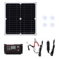 thumbnail image 2 of Kit de panel solar de células solares, kit de panel solar de 15 W, kit de panel solar dual USBDC, kit de panel solar con controlador, durabilidad mejorada, 2 of 8