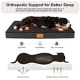 thumbnail image 3 of Exclusivo Mezcla Medium Dog Bed with Removable and Washable Cover 36"x24", Orthopedic Pet Bed for Crates, Non-Slip Bottom and Waterproof Liner, Black, 3 of 10