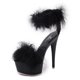 thumbnail image 1 of Zapatos de tacón alto tacones negros sandalias de piel zapatos de verano para mujer, 1 of 6
