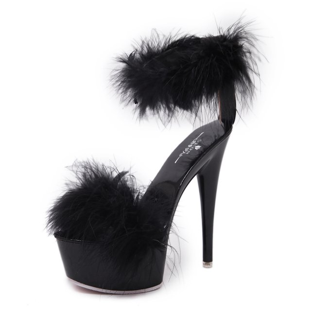 Zapatos de tacón alto tacones negros sandalias de piel zapatos de verano para mujer