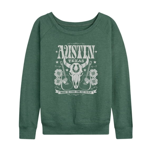 Instant Message - Austin, Texas - Women's Lightweight French Terry Long Sleeve Shirt
