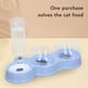 thumbnail image 3 of Cuencos Triples Para Gatos, Comederos De Agua, Cuencos Dobles Para Comida Para Gatos Con Botella De Agua Automática, Cuenco Para Gatos, Juego De Cuencos De Agua Y Comida, Cuenco, 3 of 7