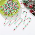 thumbnail image 5 of 40 Pcs Fake Candy Cane Christmas Ornaments,Red and Green Crutch Candy Xmas Tree Hanging Plastic Twisted Candy Decorations for Indoor Outdoor Holiday Party Supplies By Scheam, 5 of 7