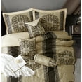 thumbnail image 2 of Nanshing Prince 9 Piece Elegant Medallion Comforter Set, Black Gold, Queen, 2 of 8