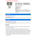 thumbnail image 2 of Rear Brake Pad Set - Compatible with 2014 - 2015, 2017 - 2020 INFINITI Q60 2018 2019, 2 of 2