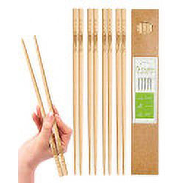 5 pares de palillos de bambú YUNDUOJIA que se pueden reutili