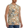 thumbnail image 2 of Uemuo Floral Paisley Pattern Men's Sleeveless T-Shirt,Muscle Athletic Tank Top, Moisture-wicking Quick-dry Breathable Classic Tee Top for Gym Run Outdoor Sports-3X-Large, 2 of 8